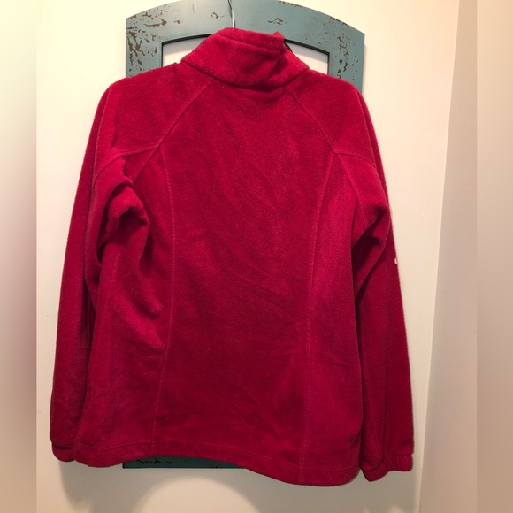 COLUMBIA QUATER ZIP Pink Large - Picture 2 of 6